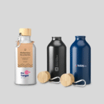 GRS Recycled Aluminium Bamboo Water Bottle